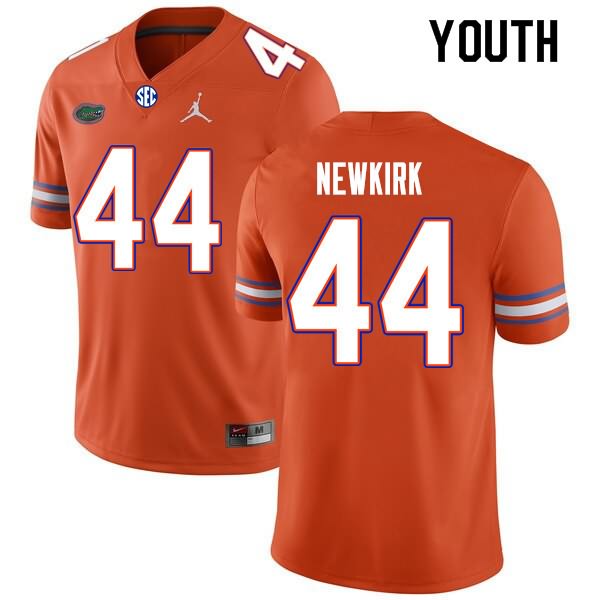 NCAA Florida Gators Daquan Newkirk Youth #44 Nike Orange Stitched Authentic College Football Jersey SHH1164JB